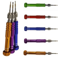 5-in-1 Multi-function mini screwdriver set Handleiding Aluminium mobile phone repairing tools