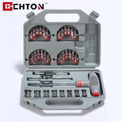 Professional 40 In 1 T Shape Mini Set Torx Socket Tool Kit with Bits for Computer Repair Hand Screwdriver Set